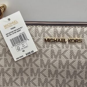 Michael Kors Beige Signature Tote Bag
